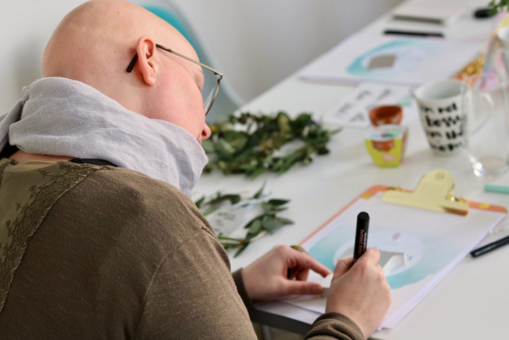 Kreativworkshop bei Corina von ´Koffer voll Gold` in Karlsruhe
