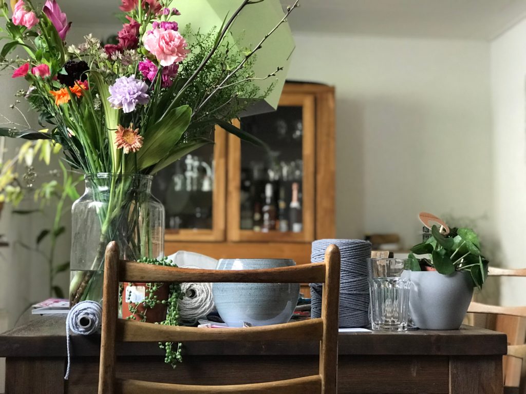 Das Wochenende in Bildern – das Atelier im Esszimmer